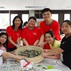 HKRI Care and Share Volunteers and Children Try their Hand at Making Traditional Snacks